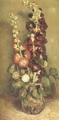 Vincent Van Gogh Vase wtih Hollyhocks (nn04)